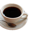 café noir en tasse